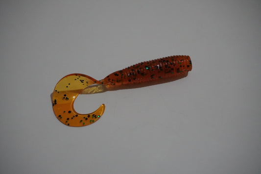 Fishin Straya 55mm Killer Curlys Orange Sparkle