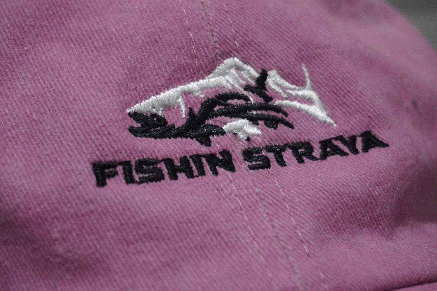 Fishin Straya Embroidered Logo Hat - Pink
