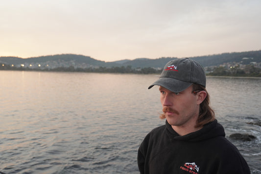Fishin Straya Embroidered Logo Hat - Black