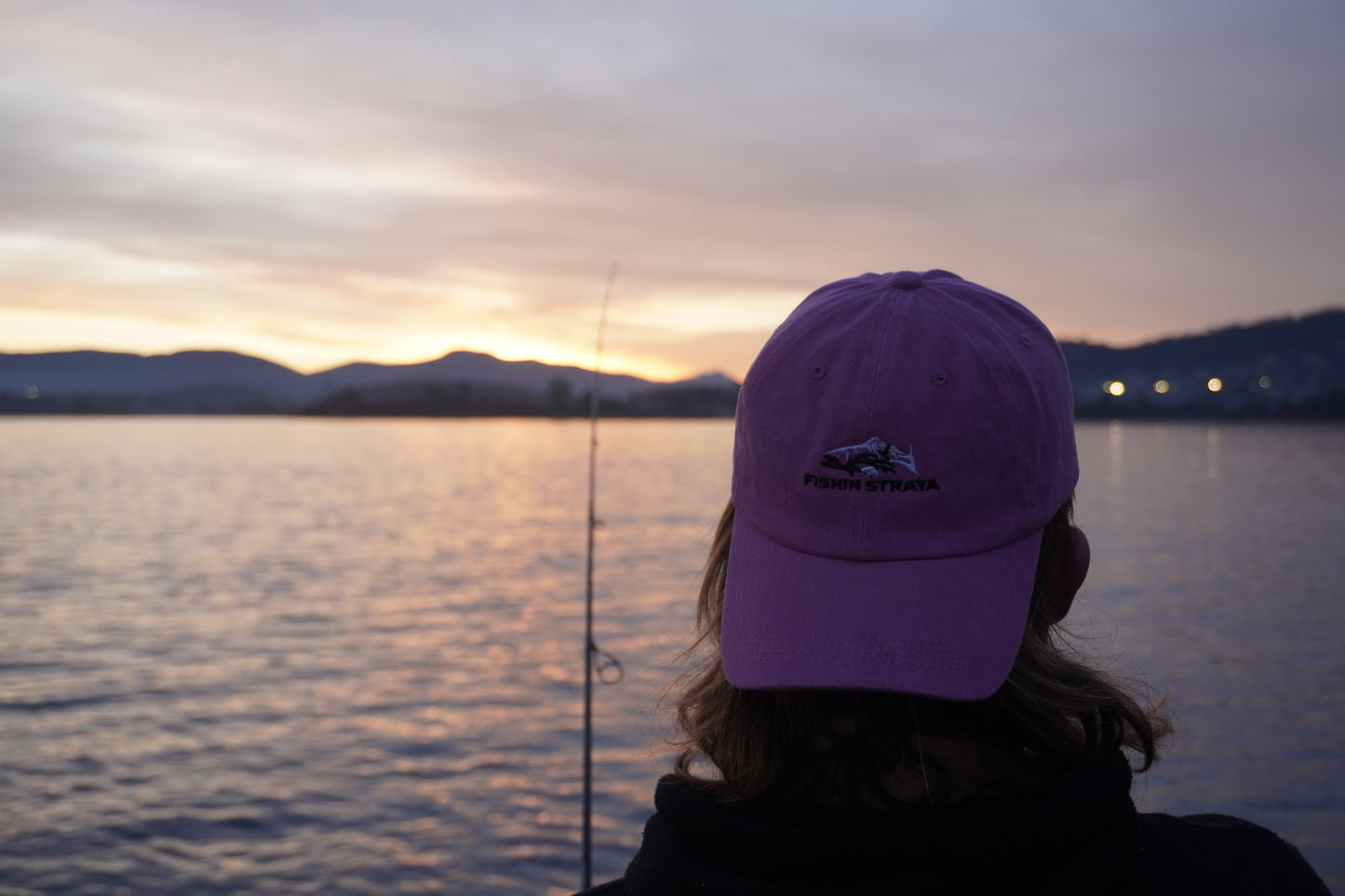 Fishin Straya Embroidered Logo Hat - Pink