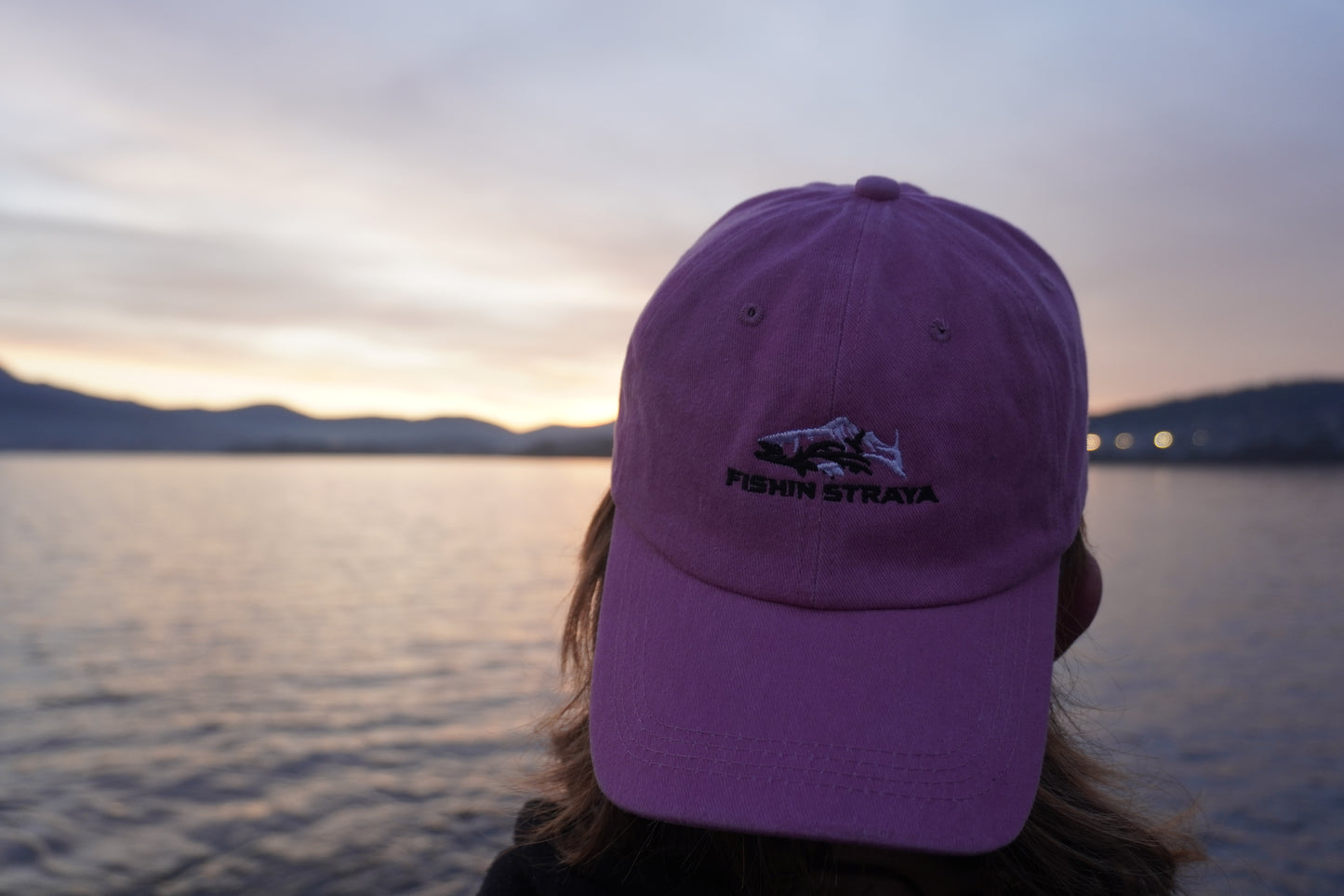 Fishin Straya Embroidered Logo Hat - Pink