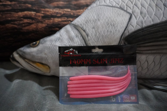 Fishin Straya 140mm Slim Jimz Berry Burst