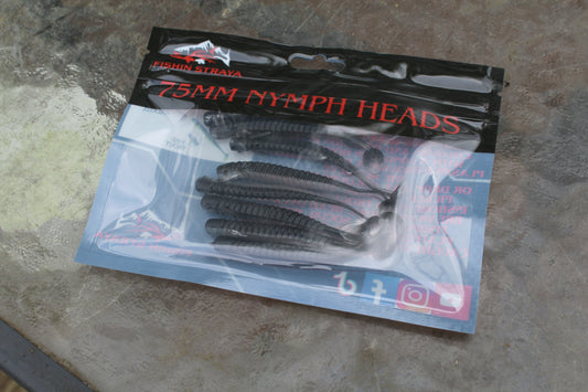 Fishin Straya 75mm Nymph Head Soft Plastics - Smelt